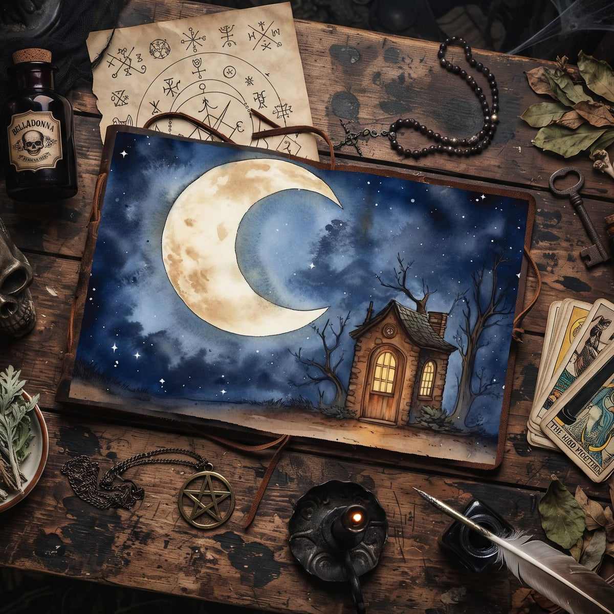 Moonlit Shed Digital Papers