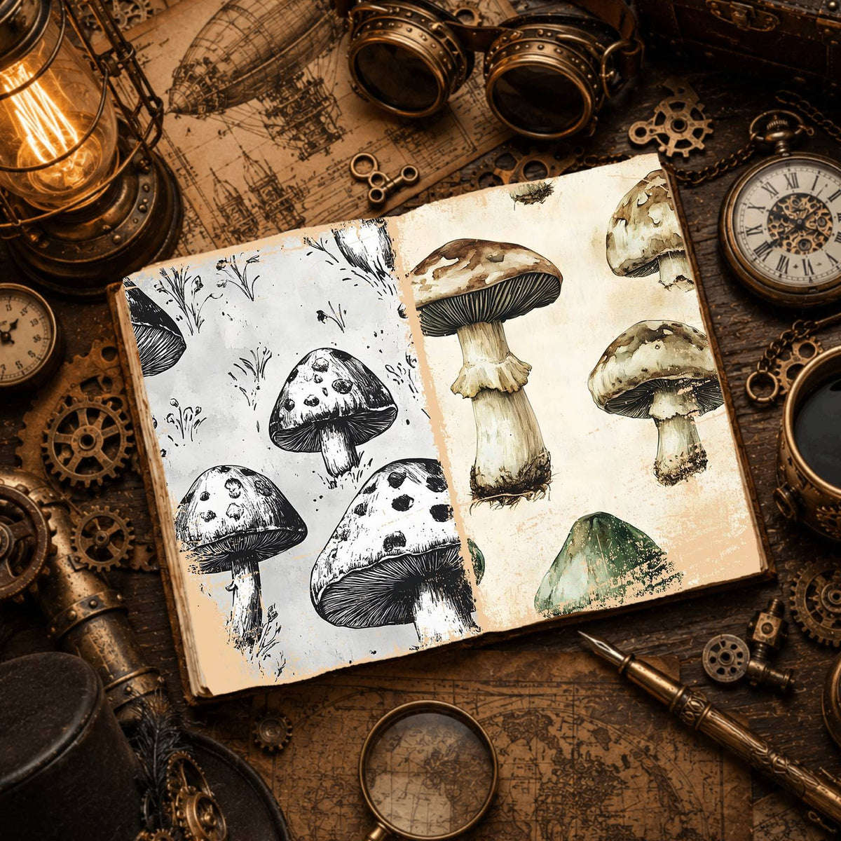 Mushroom Digital Papers