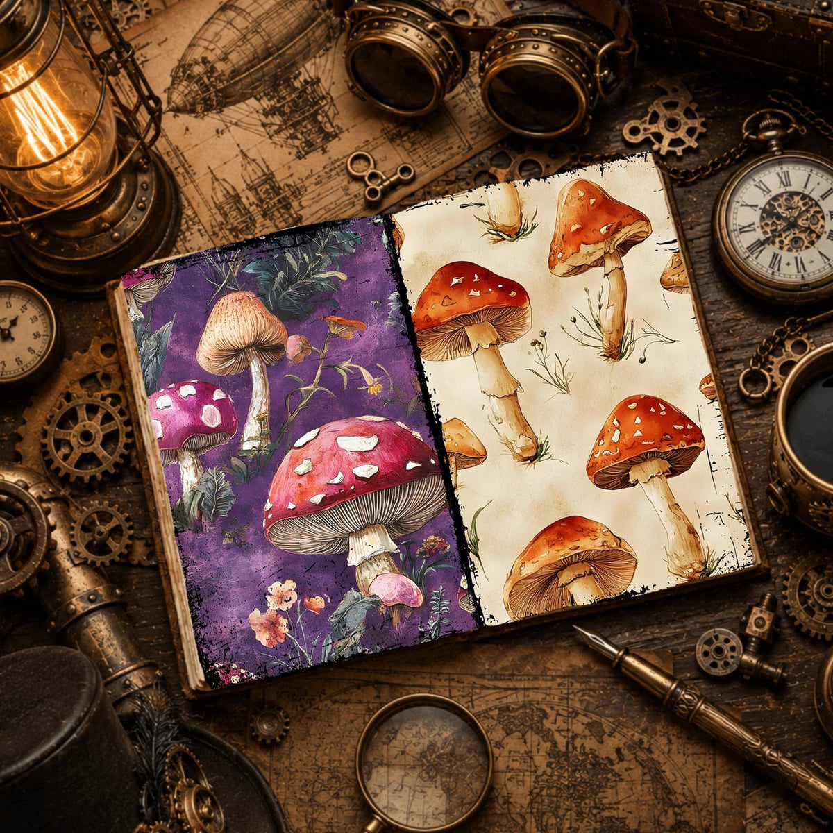 Mushroom Digital Papers