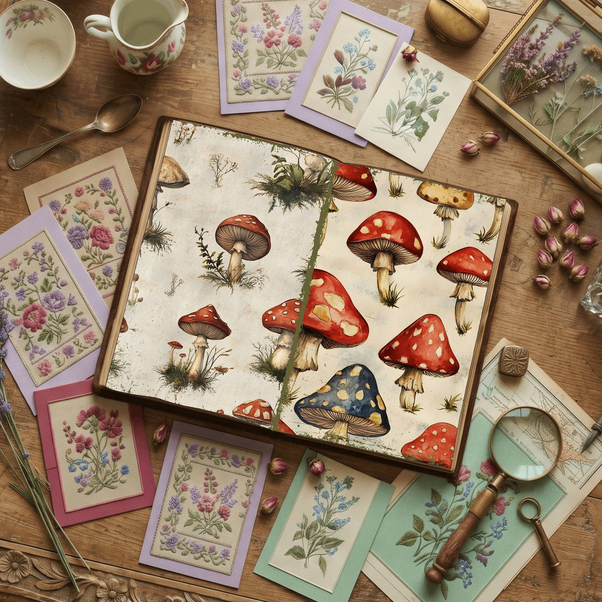 Mushroom Digital Papers