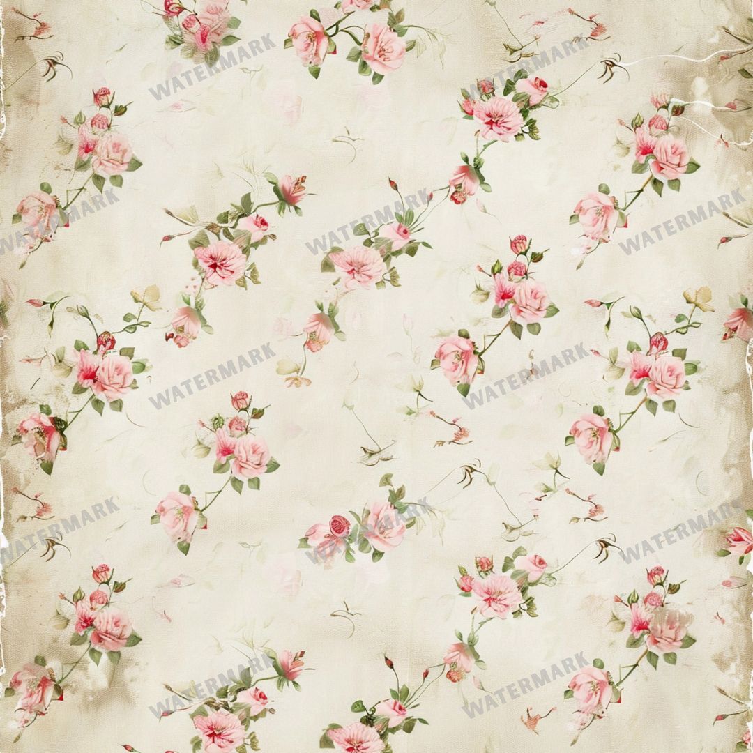 Pink Roses Seamless Pattern