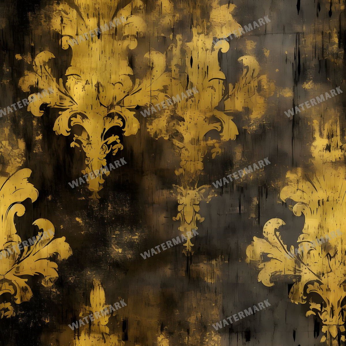Regal Damask seamless pattern digital paper, repeating design 3