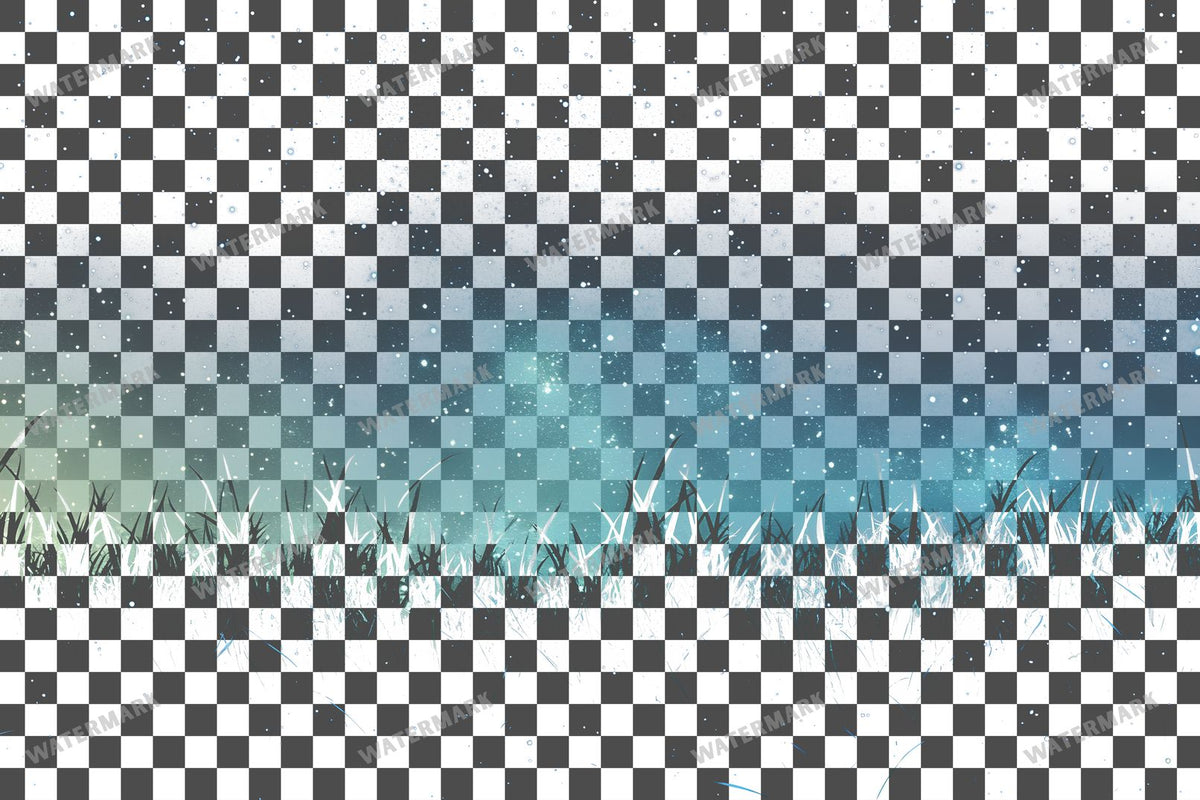 Starry Meadow Transparent Overlay Pngs