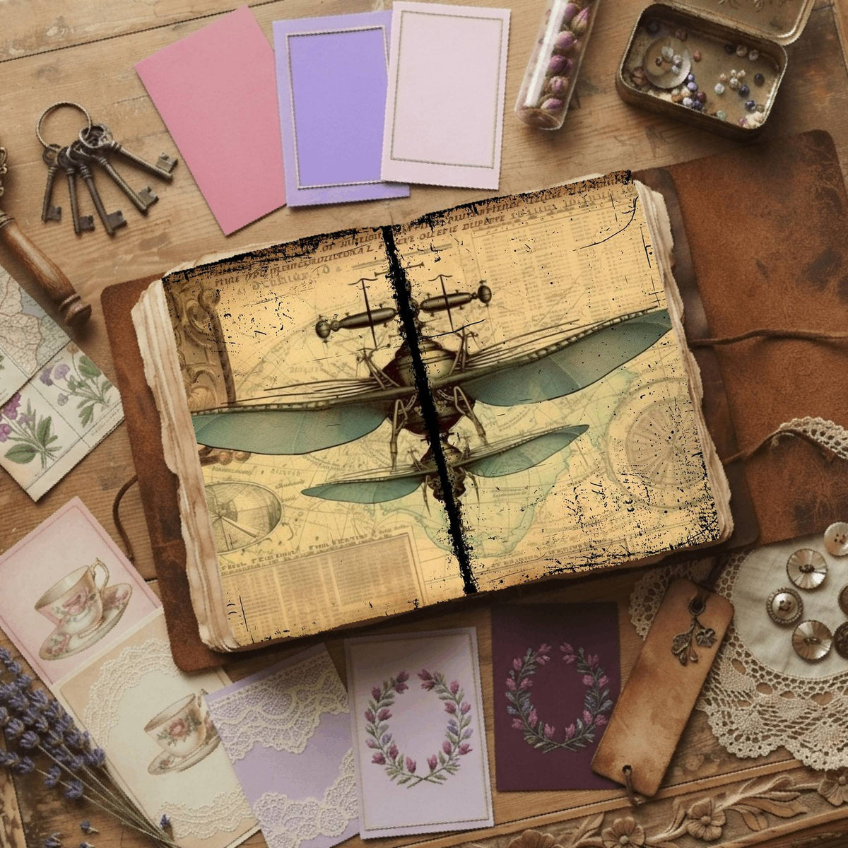 Steampunk Digital Papers