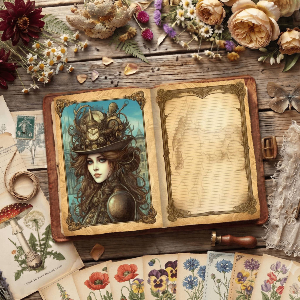 Steampunk Digital Papers
