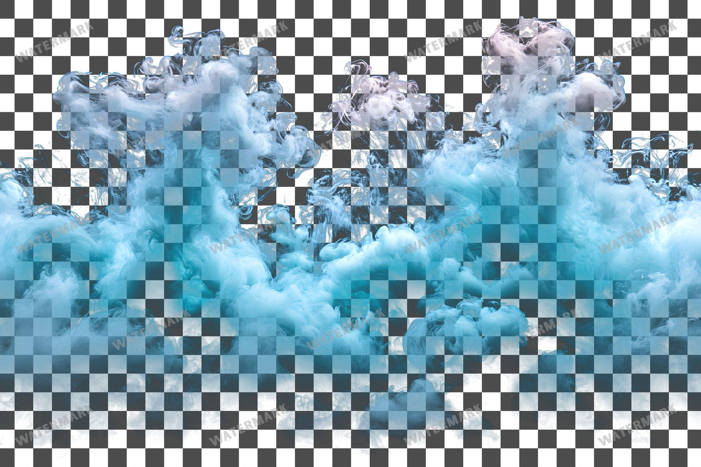 Teal Ink Drop Diffusing Color Transparent Overlay Pngs