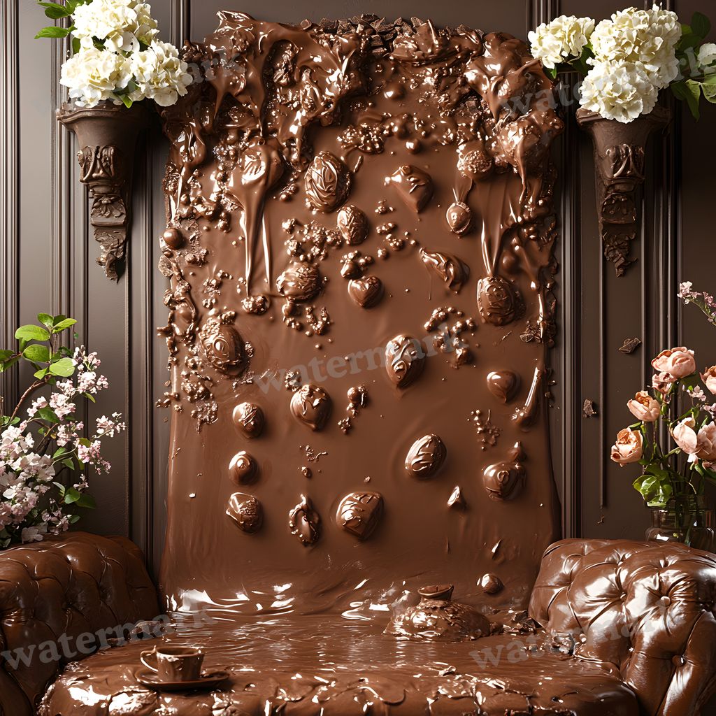 The Chocolate digital photo backdrop for photo editing, preview 2