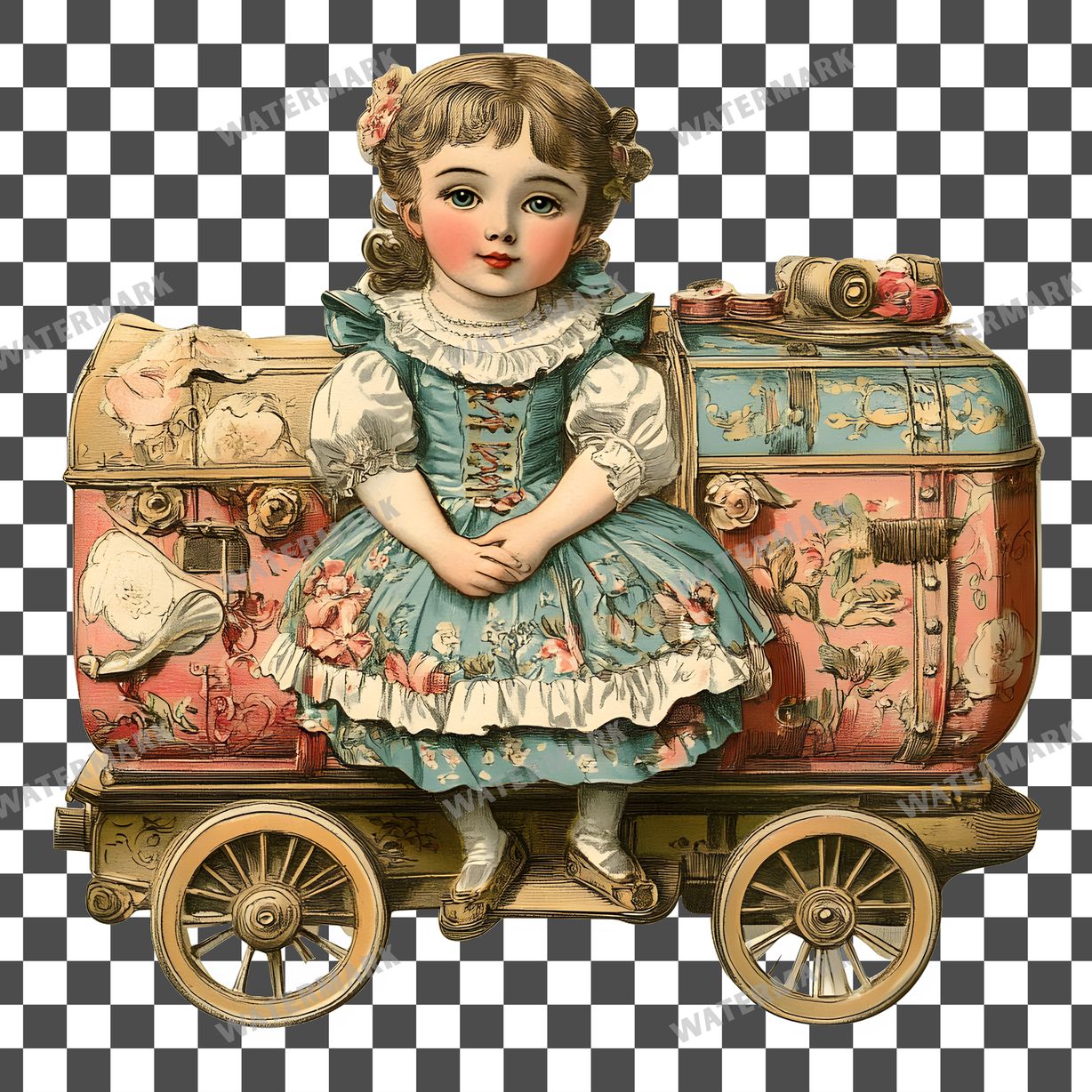 Toy Vintage Style Clipart Pngs