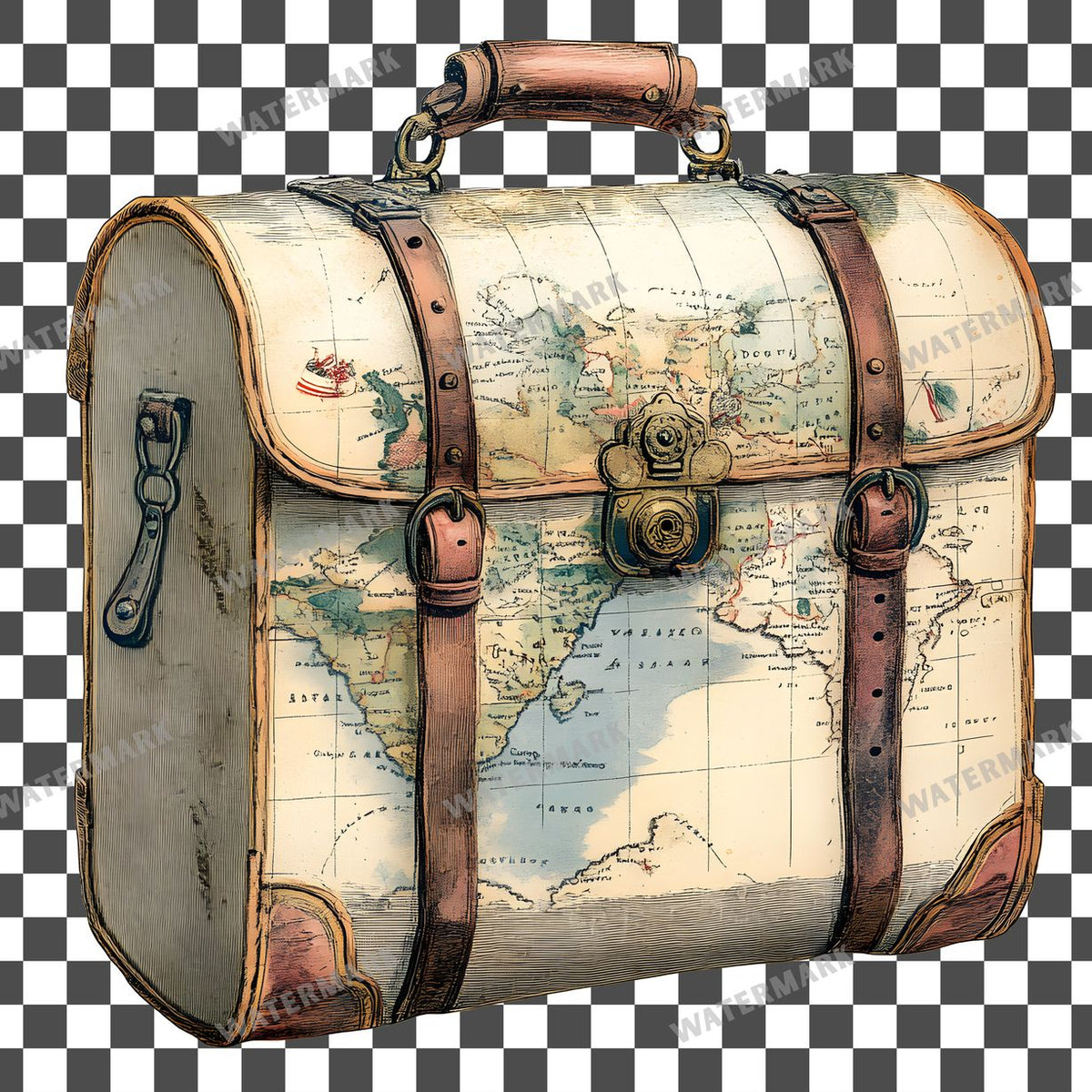 Travel Vintage Style Clipart Pngs