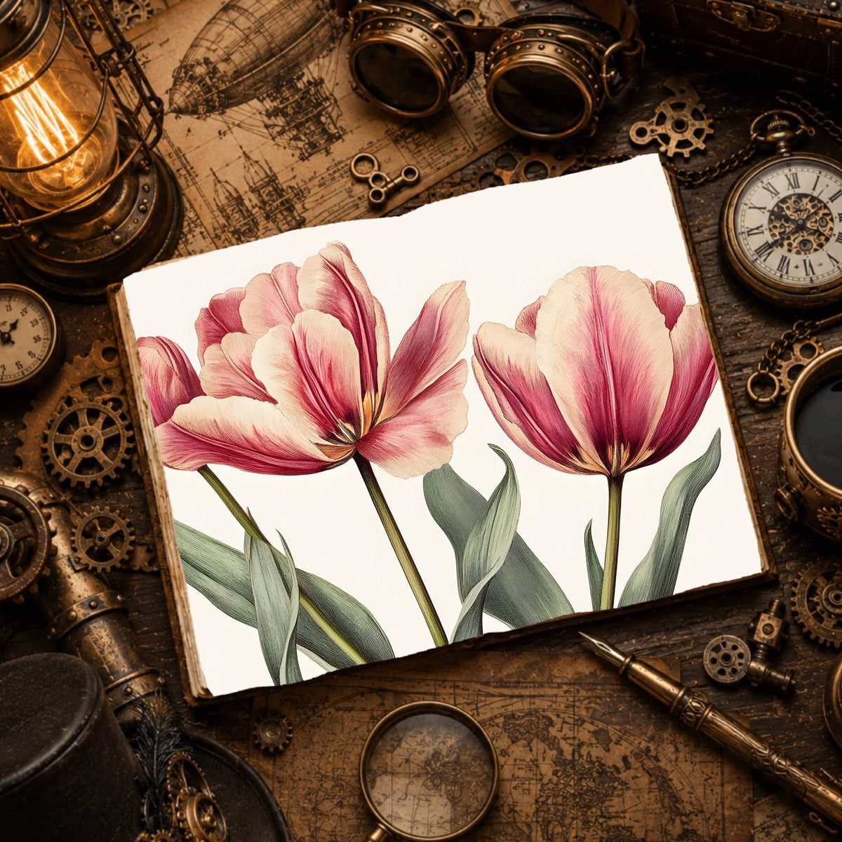 Tulips Digital Papers