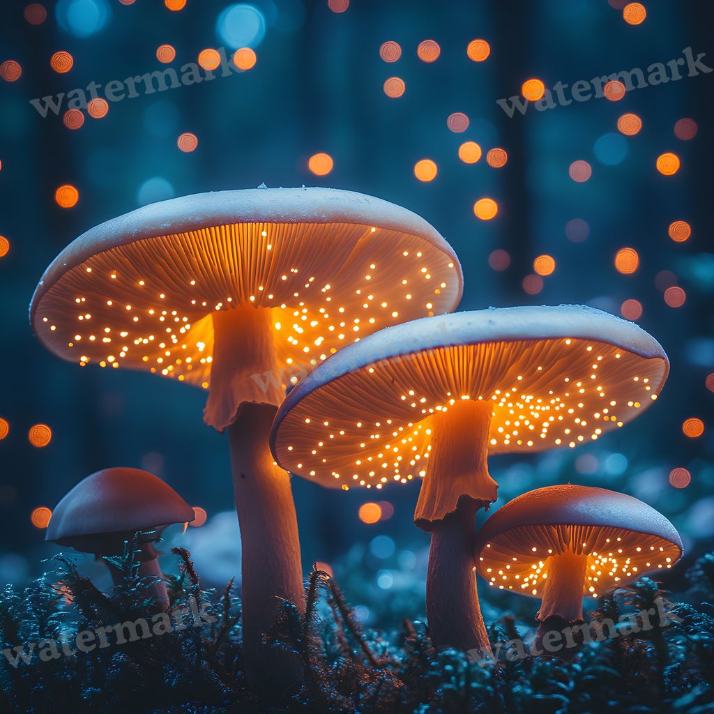 Twilight Mushroom Backdrop Images