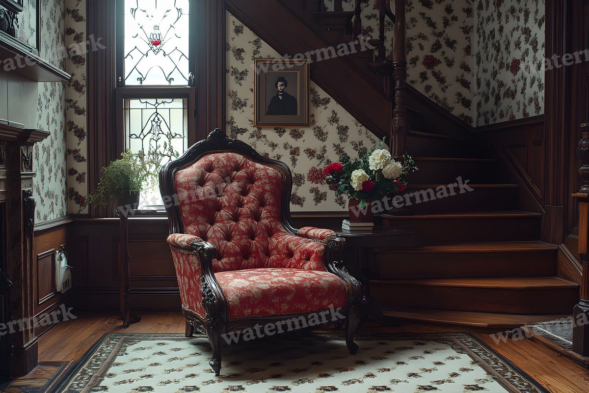 Victorian Cinematics digital photo backdrop for photo editing, preview 2