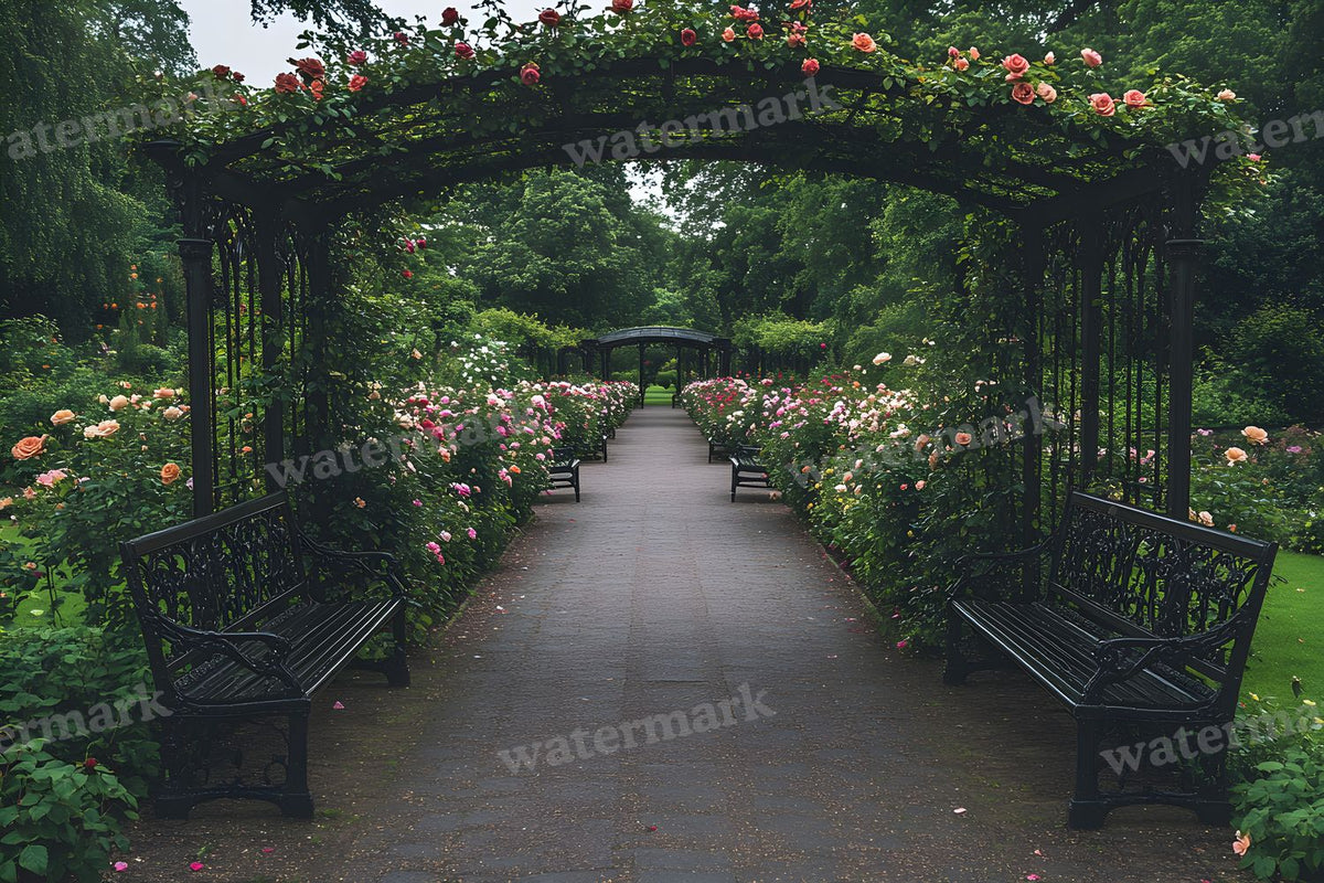Victorian Rose Garden Enclosure Backdrop Images