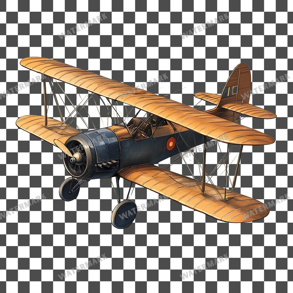 Victrorian Airplane Vintage Style Clipart Pngs