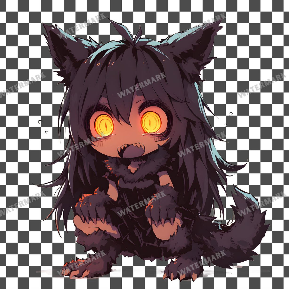 Werewolf Girl Clipart Pngs