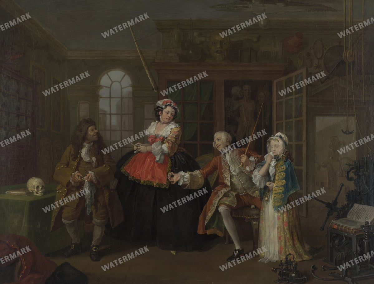 William Hogarth Vintage Paintings