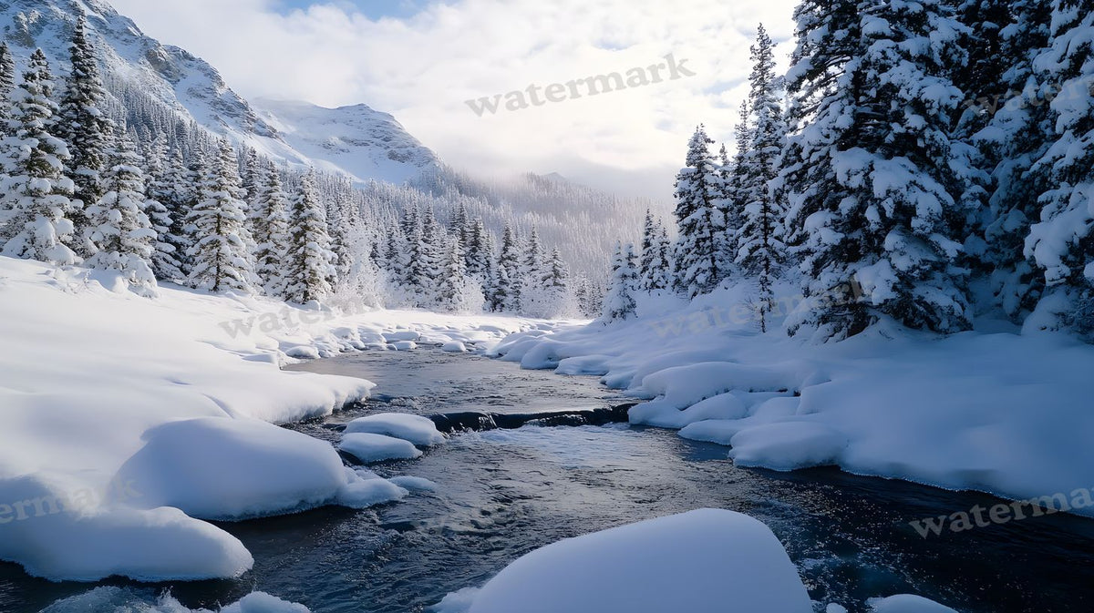 Winter Snow Backdrop Images