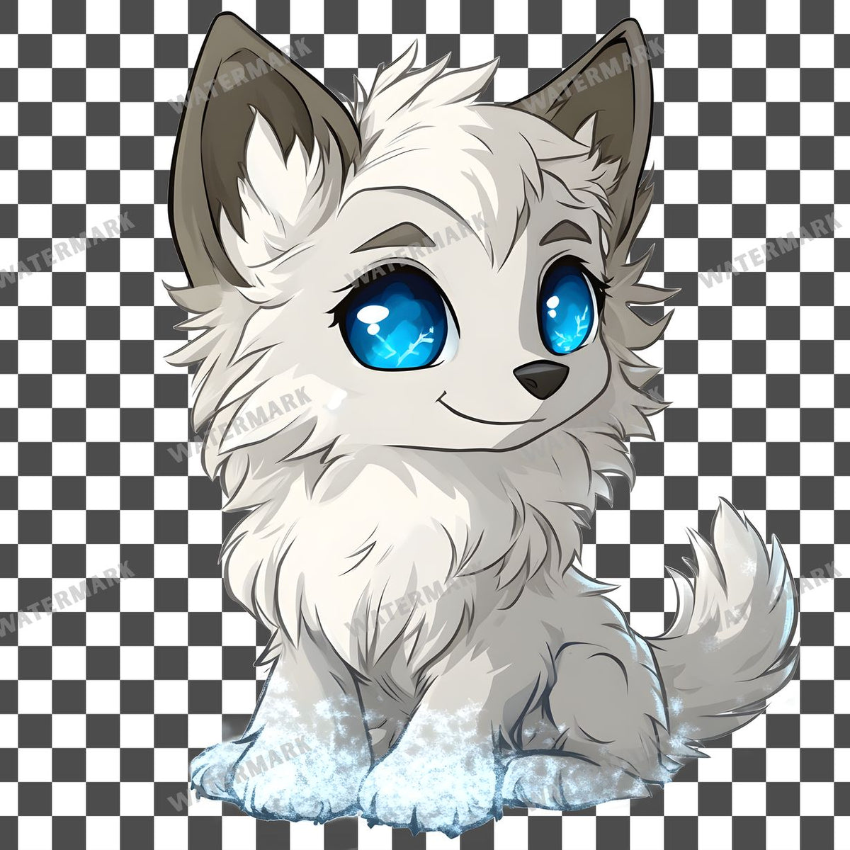 Winter Wolf Clipart Pngs