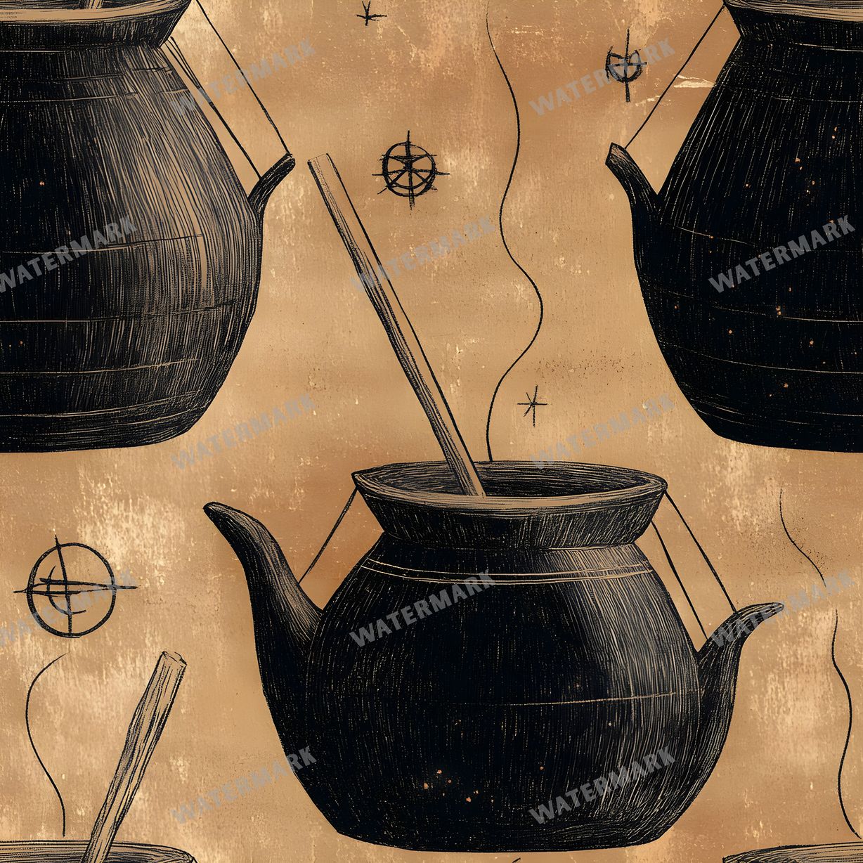 Witchcraft Seamless Pattern