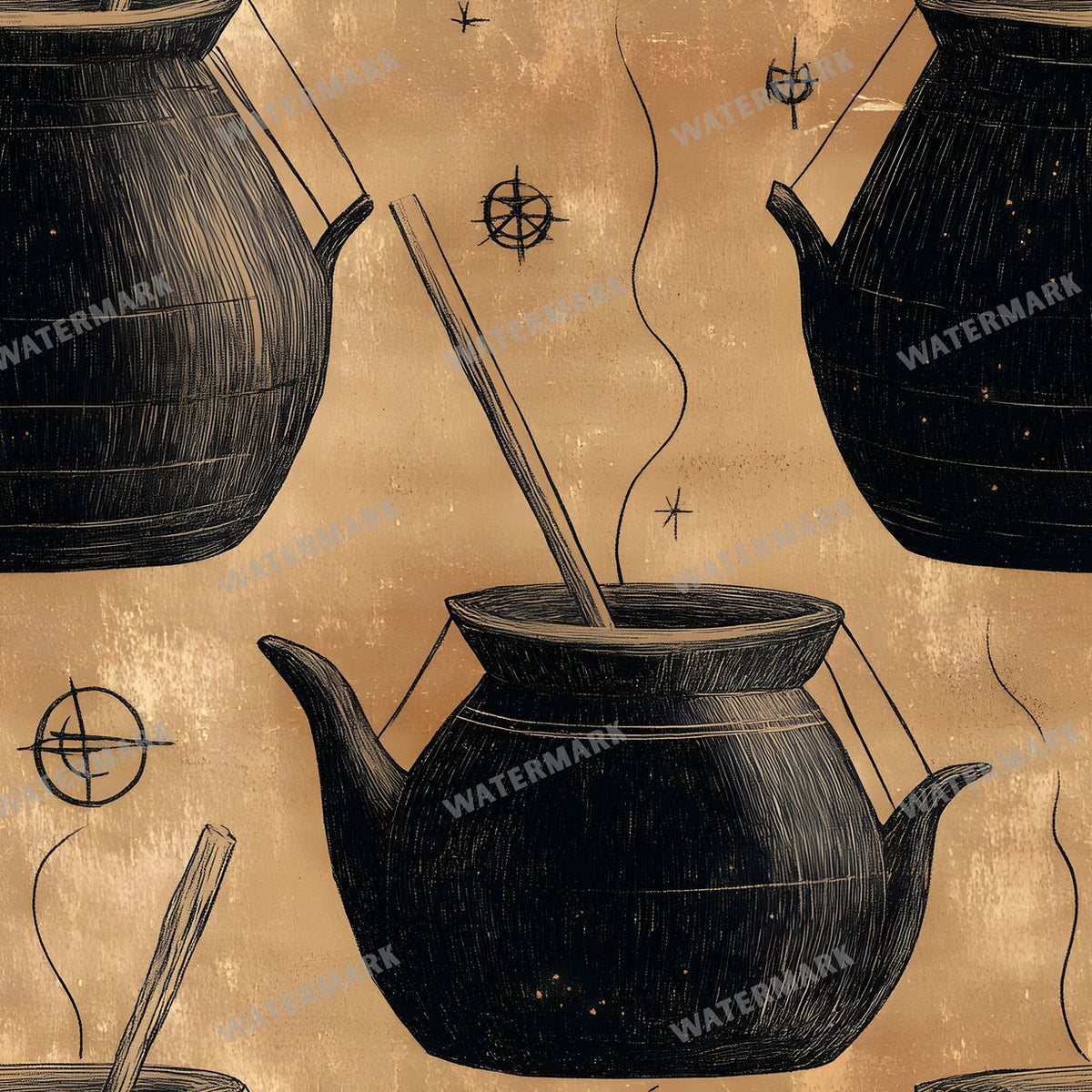 Witchcraft Seamless Pattern