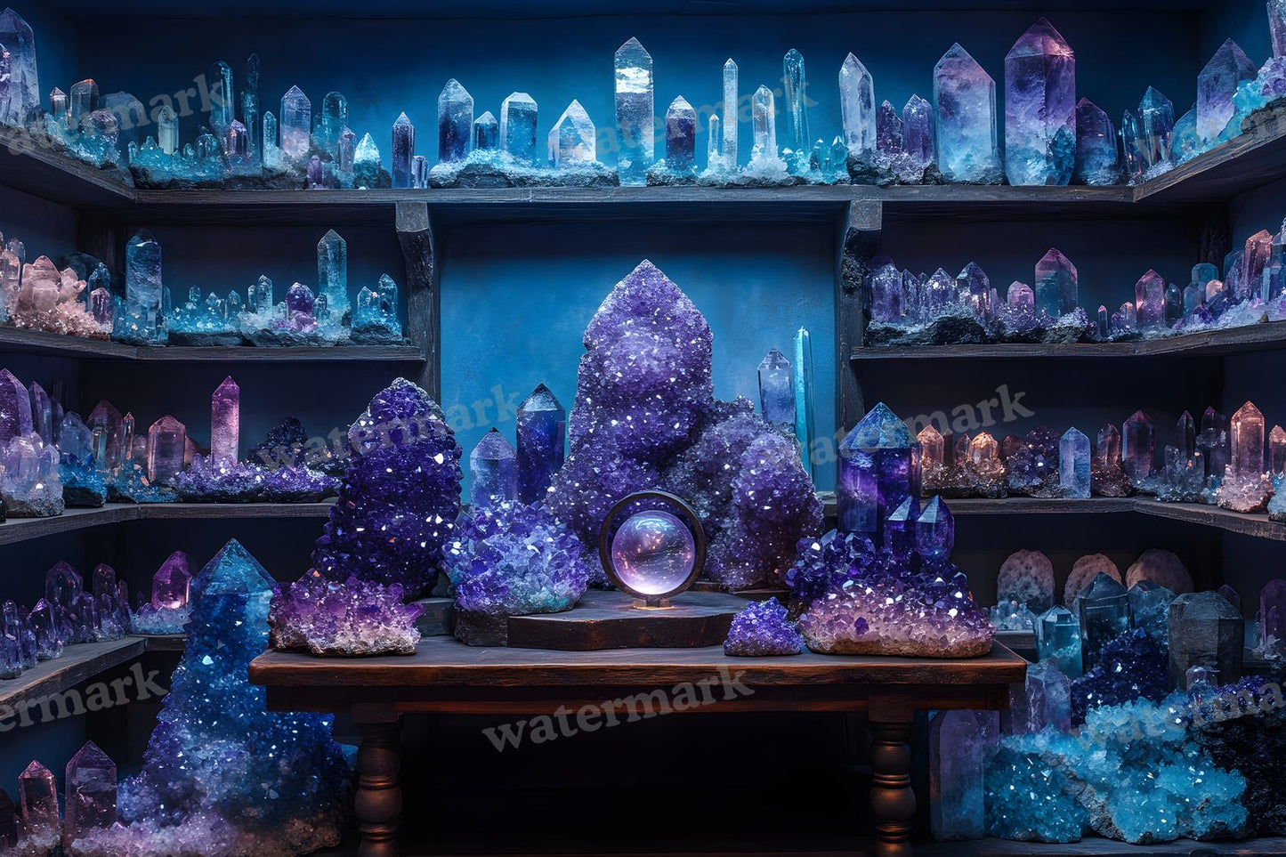 Witchs Crystal Den Backdrop Images
