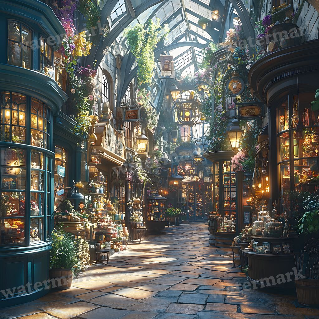 Wizarding Alley Backdrop Images
