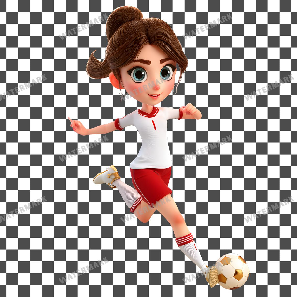 Woman Soccer Clipart Pngs