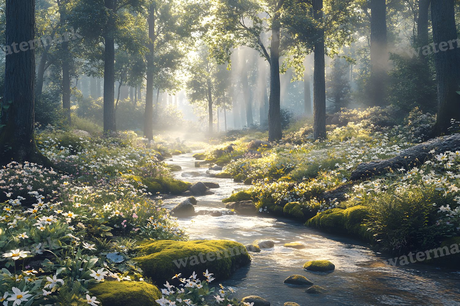 Woodland Botanical Retreat Backdrop Images