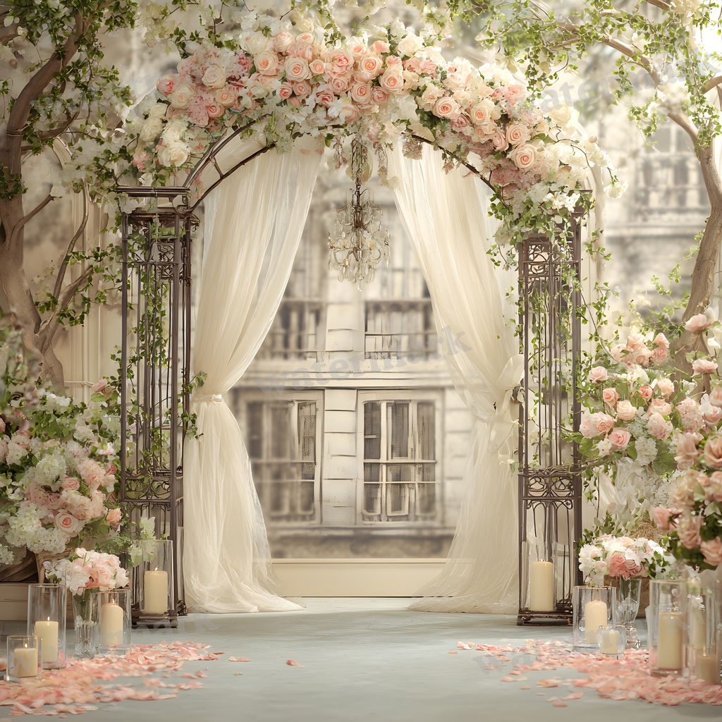 Wrought Iron Arch Decor Backdrop Images