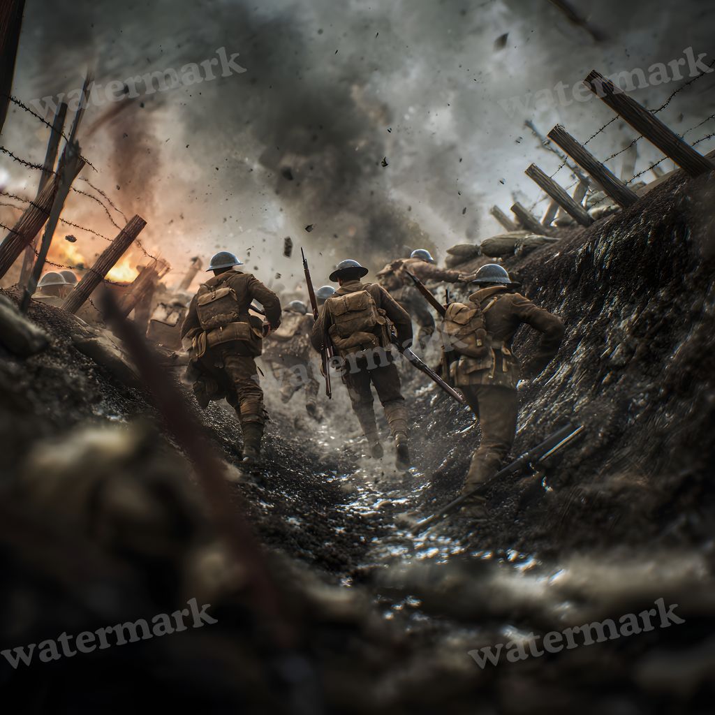Ww Soldiercharging Backdrop Images