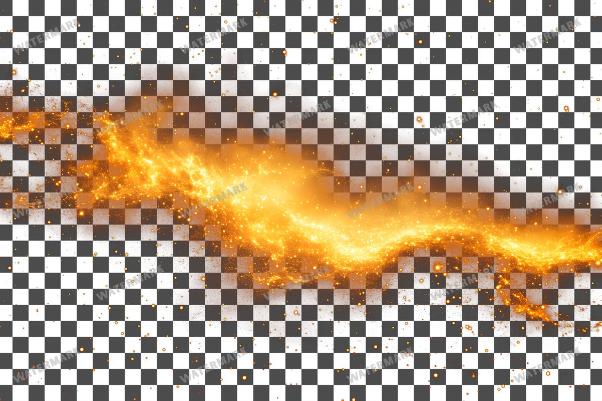 Yellow Celestial Light Cosmic Radiance Transparent Overlay Pngs