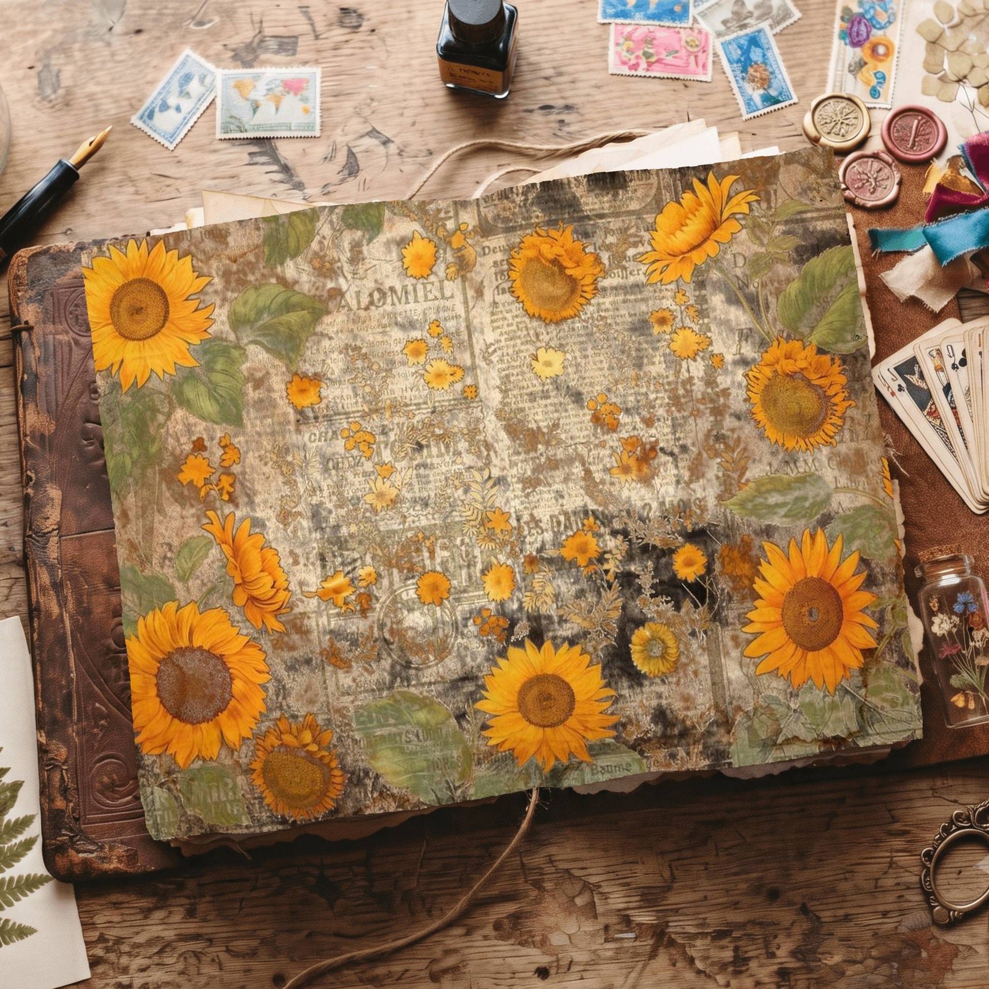 Yellow Flowers Digital Papers