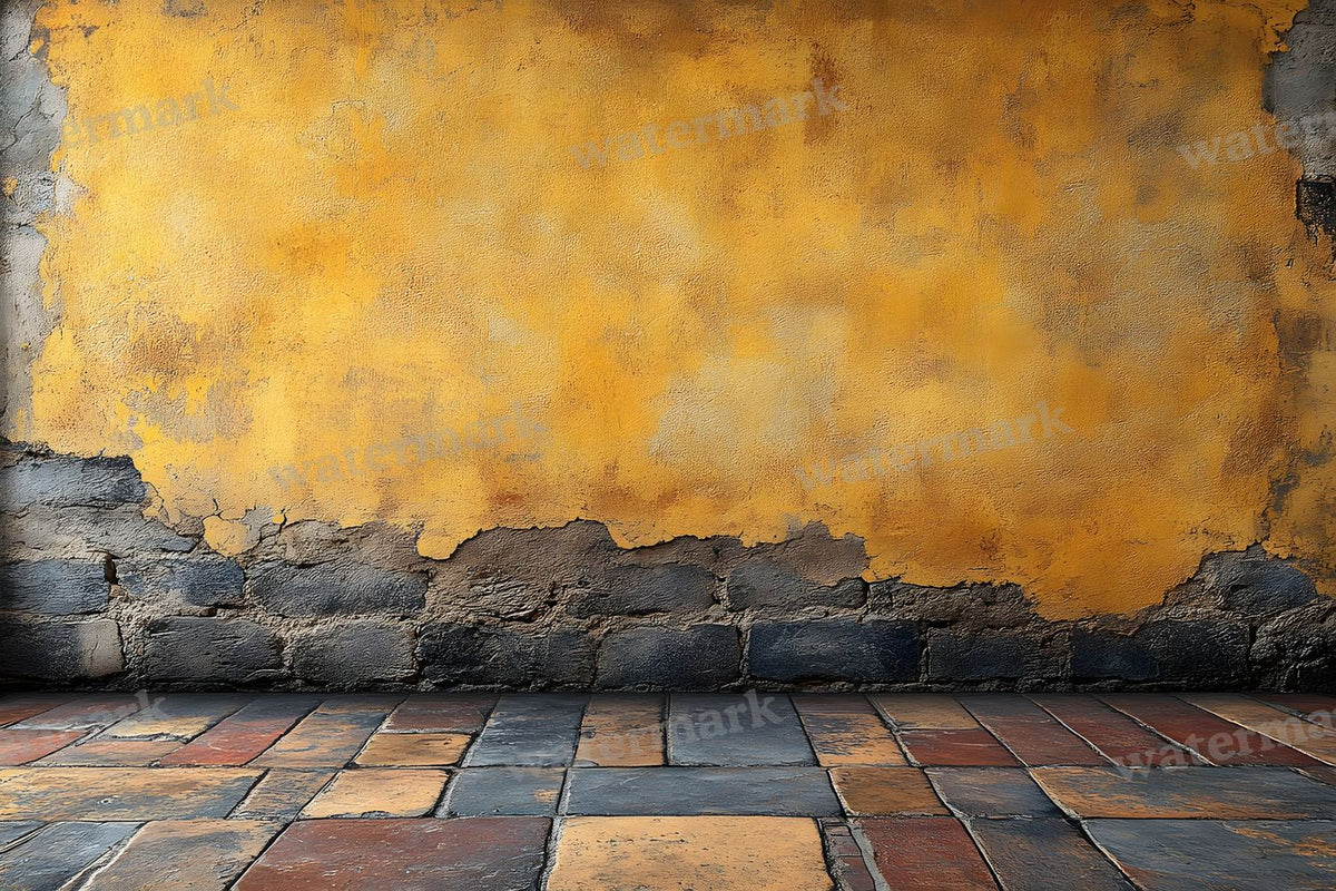 Yellow Vintage Room Backdrop Images