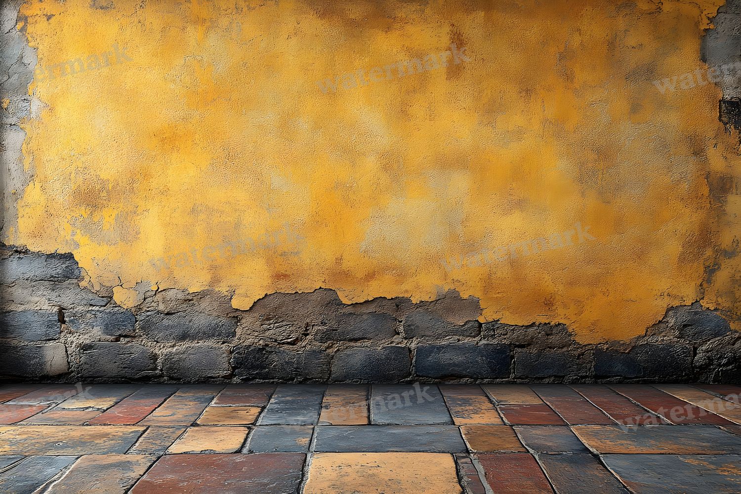 Yellow Vintage Room Backdrop Images