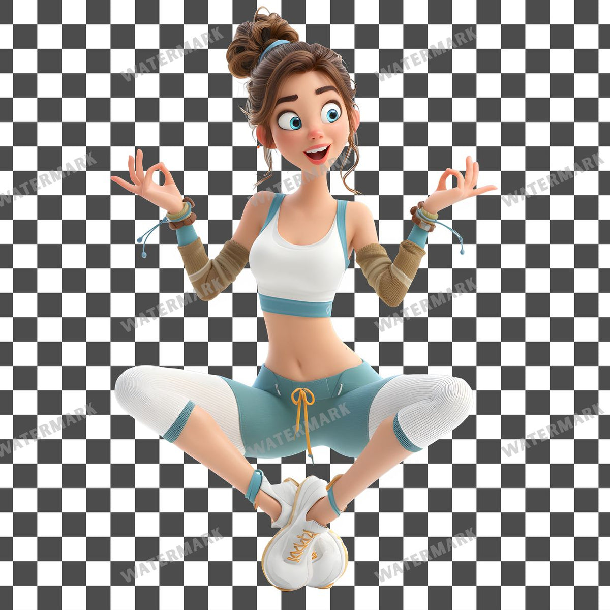 Yoga Woman Clipart Pngs