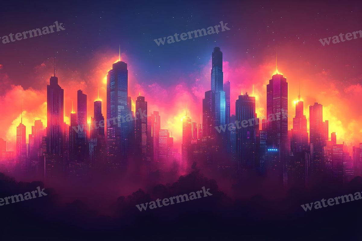 Abstract Skyline Backdrop Images