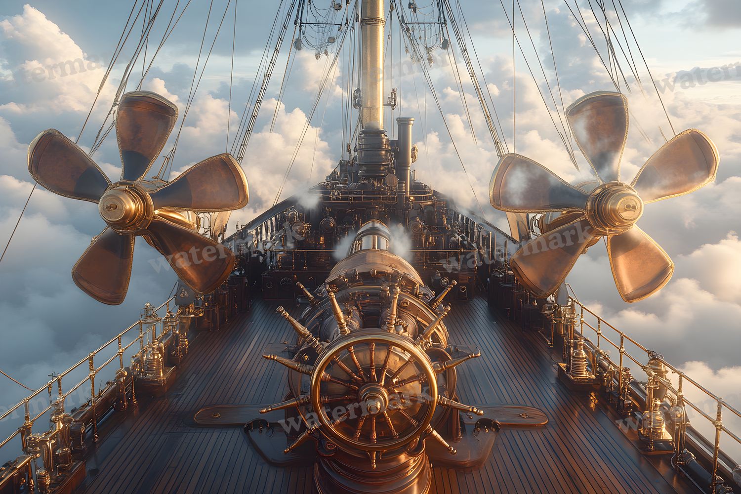 Airship Deck Backdrop Images