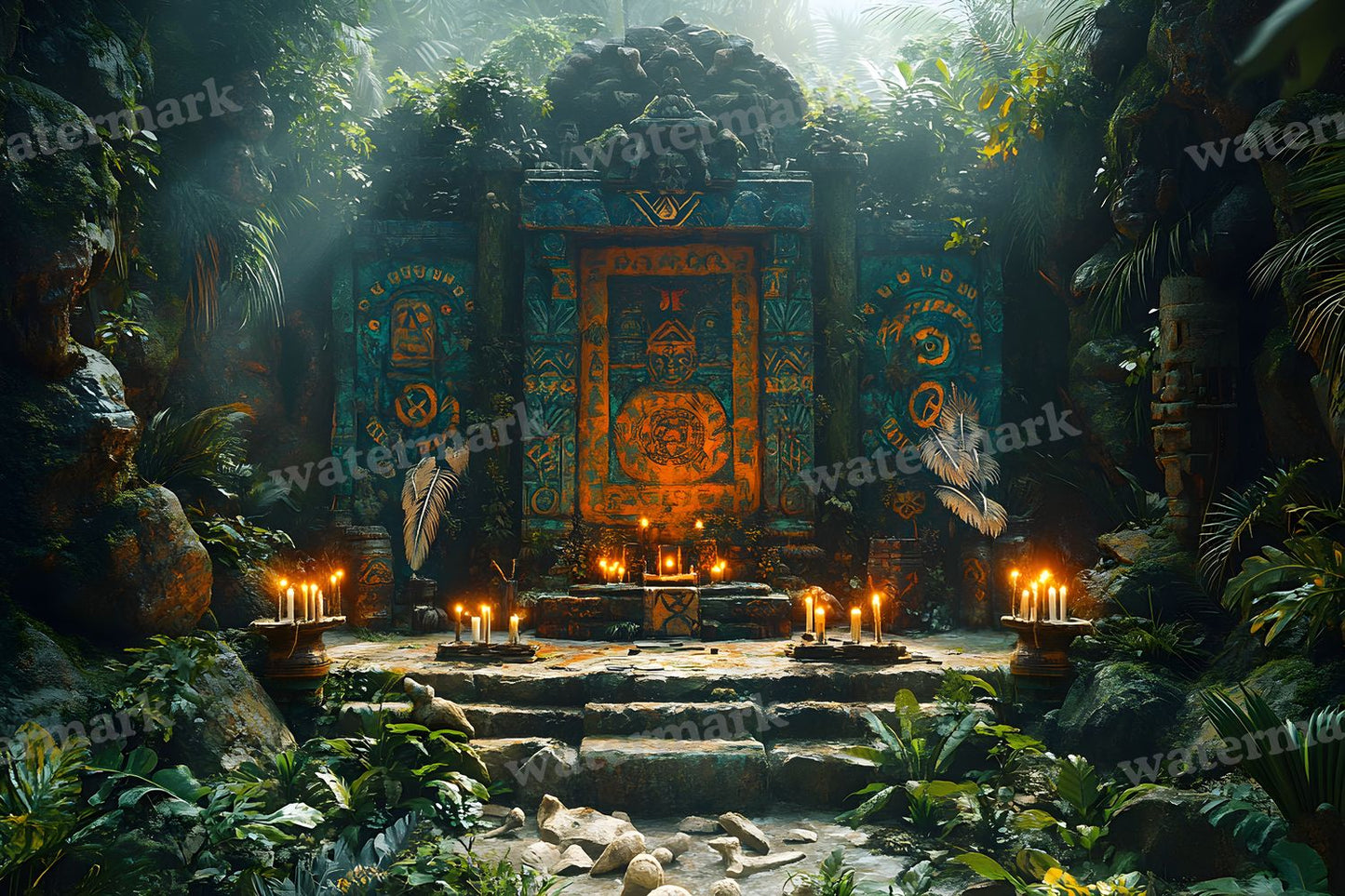 Amazonian Shamanic Ritual Backdrop Images