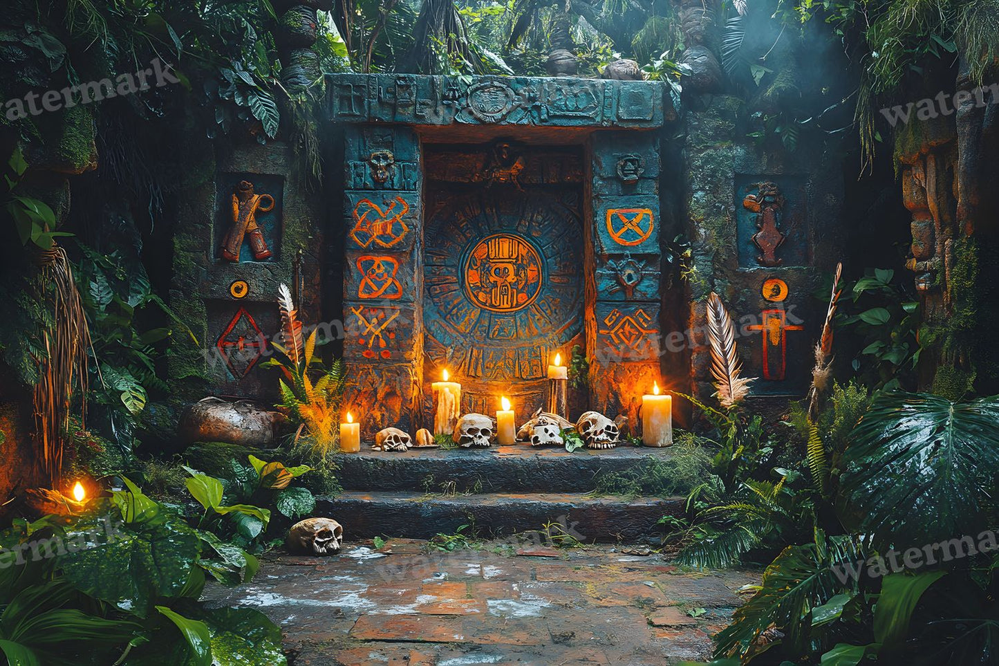 Amazonian Shamanic Ritual Backdrop Images