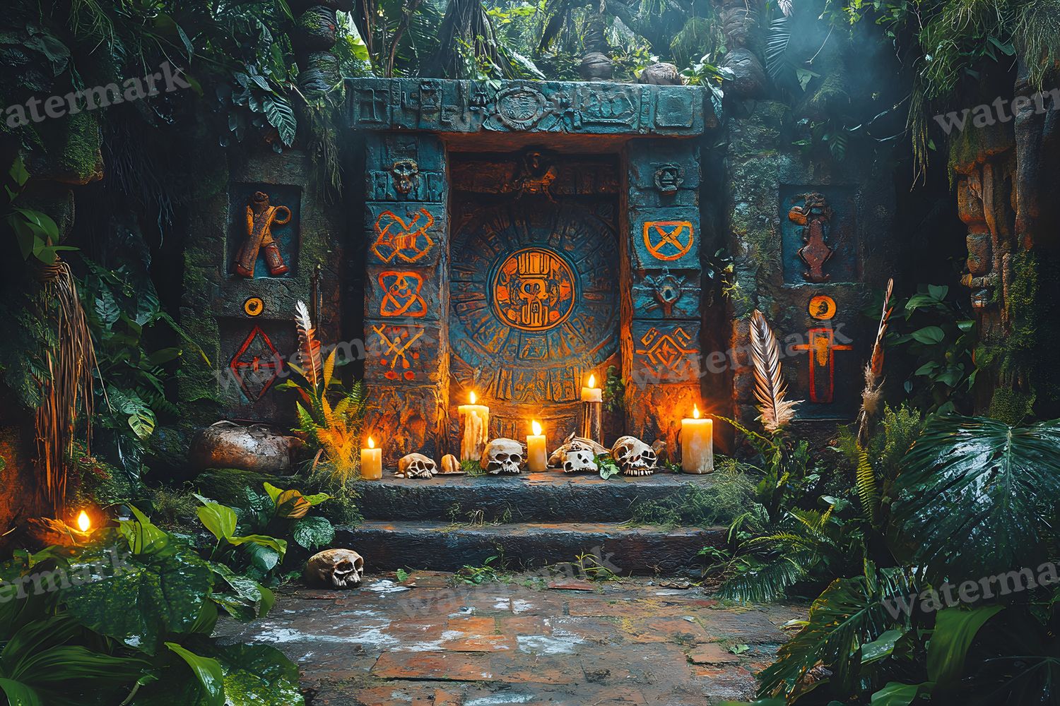Amazonian Shamanic Ritual Backdrop Images