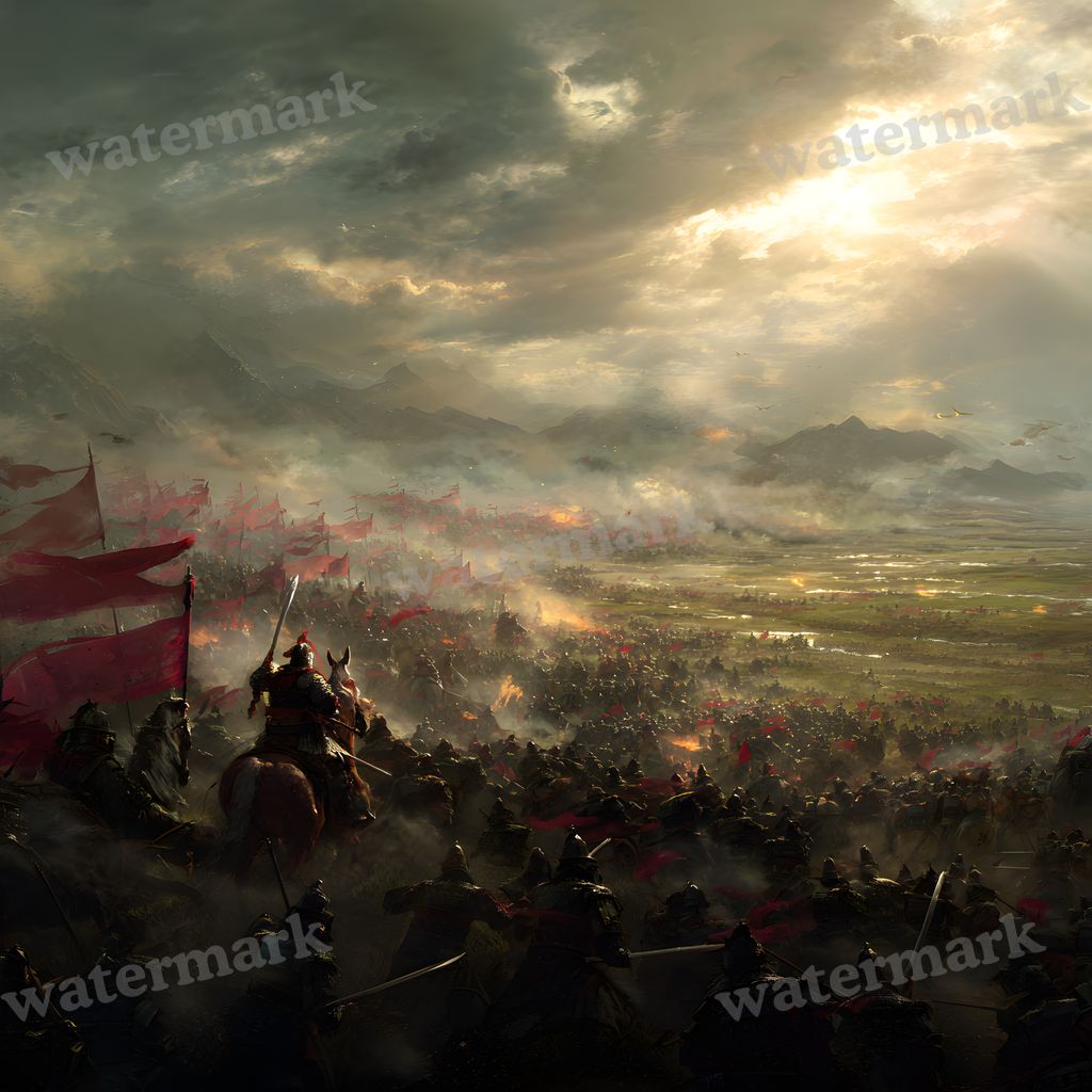 Ancient Chinese Army Battle Backdrop Images