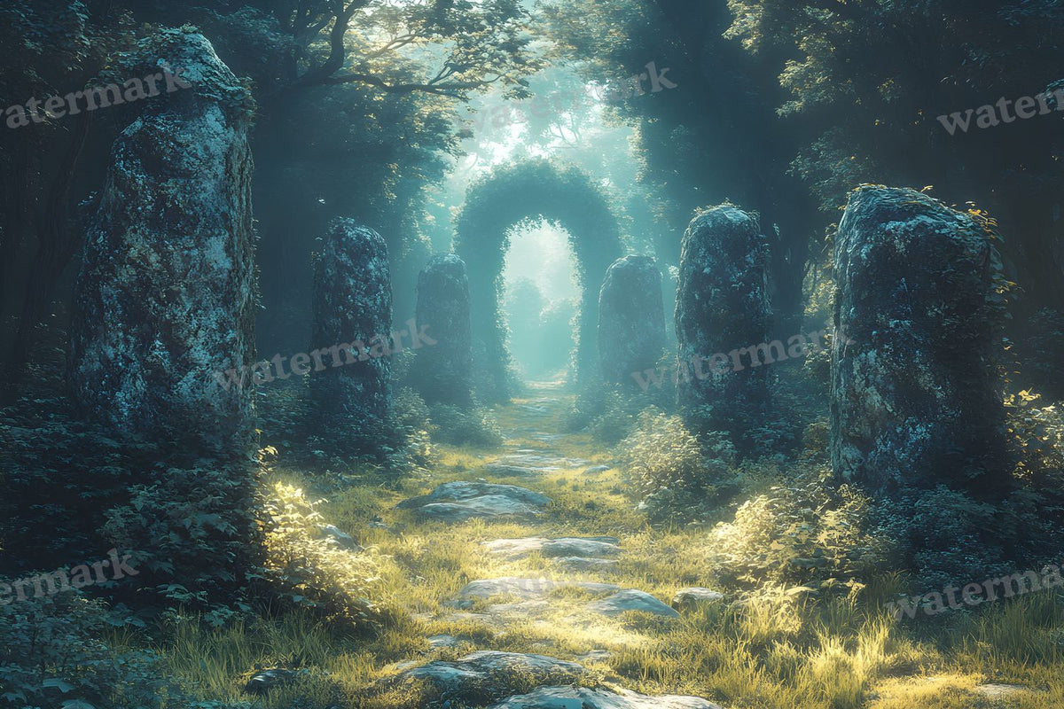Ancient Stone Circle Clearing Backdrop Images