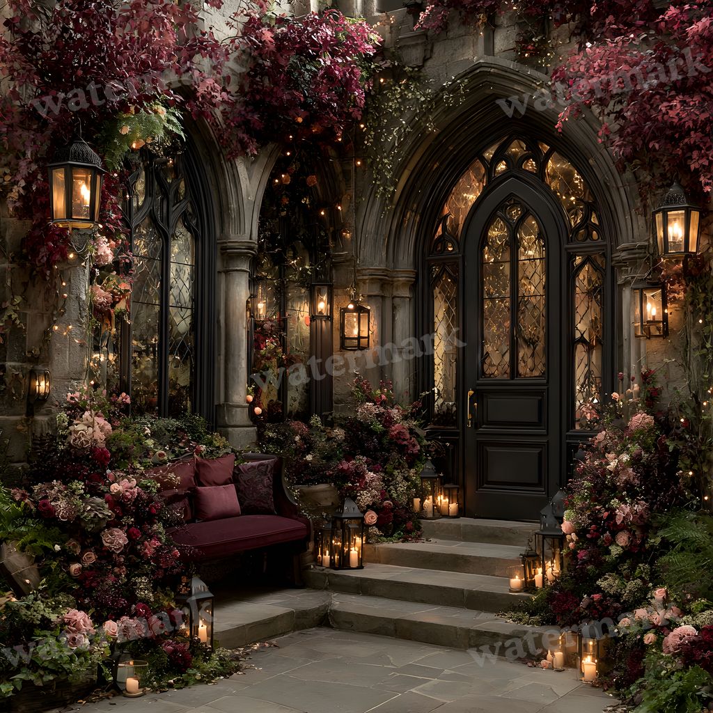 Black Gothic Christmas Backdrop Images