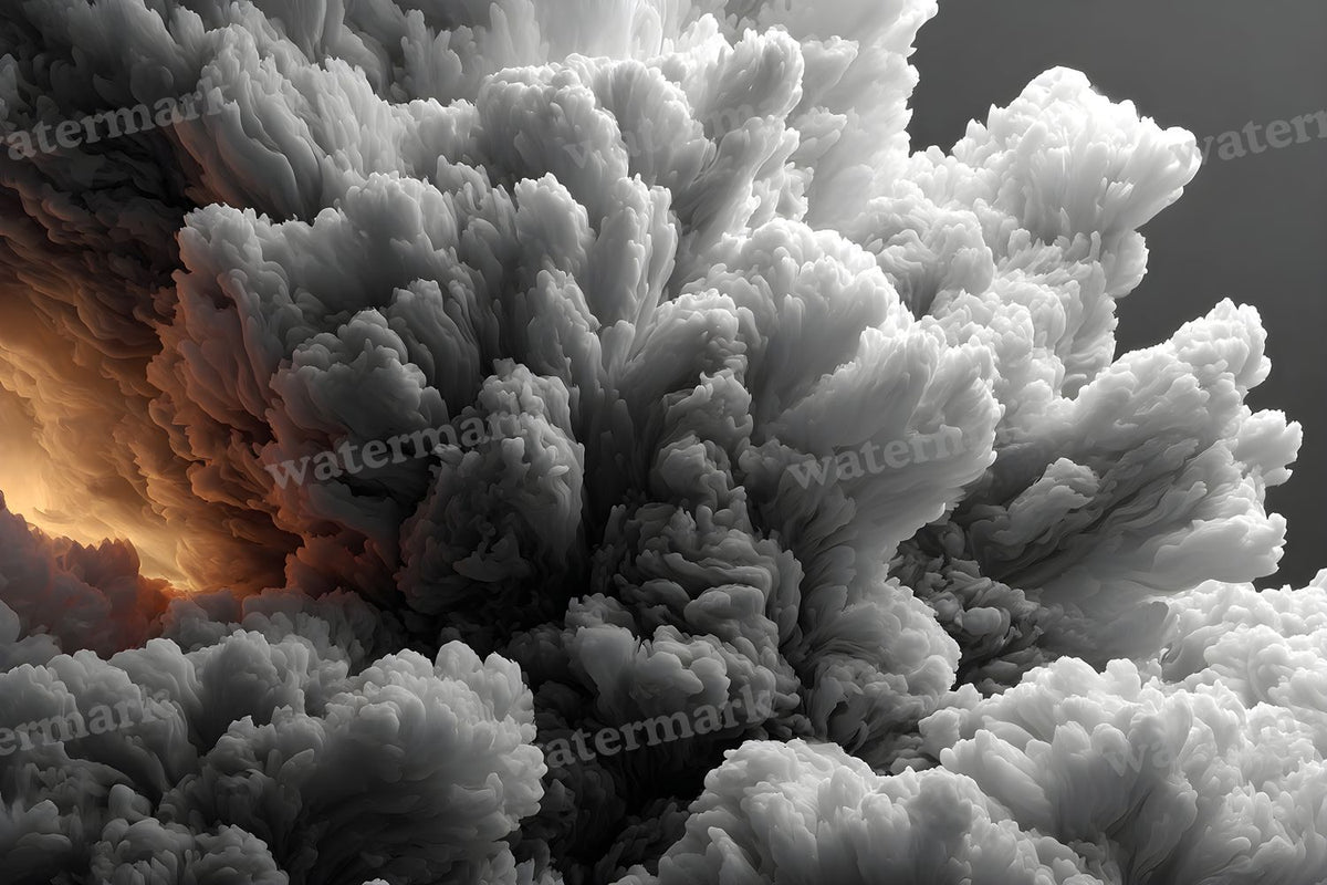 Black Smoke Texture digital photo backdrop for photo editing, preview 3
