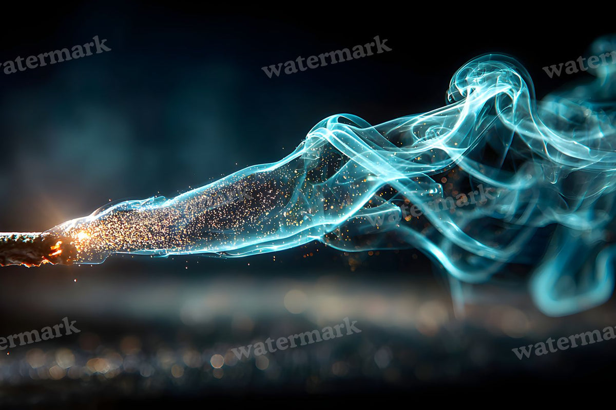 Black Smoke Texture digital photo backdrop for photo editing, preview 3