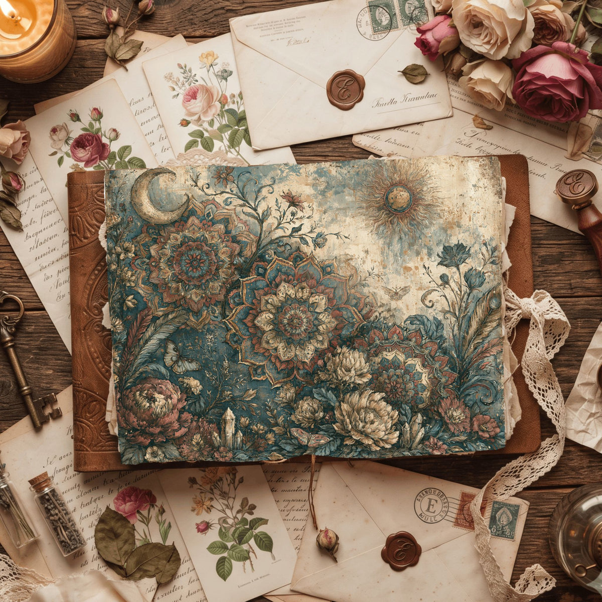 Celestial Mandala Garden Paper