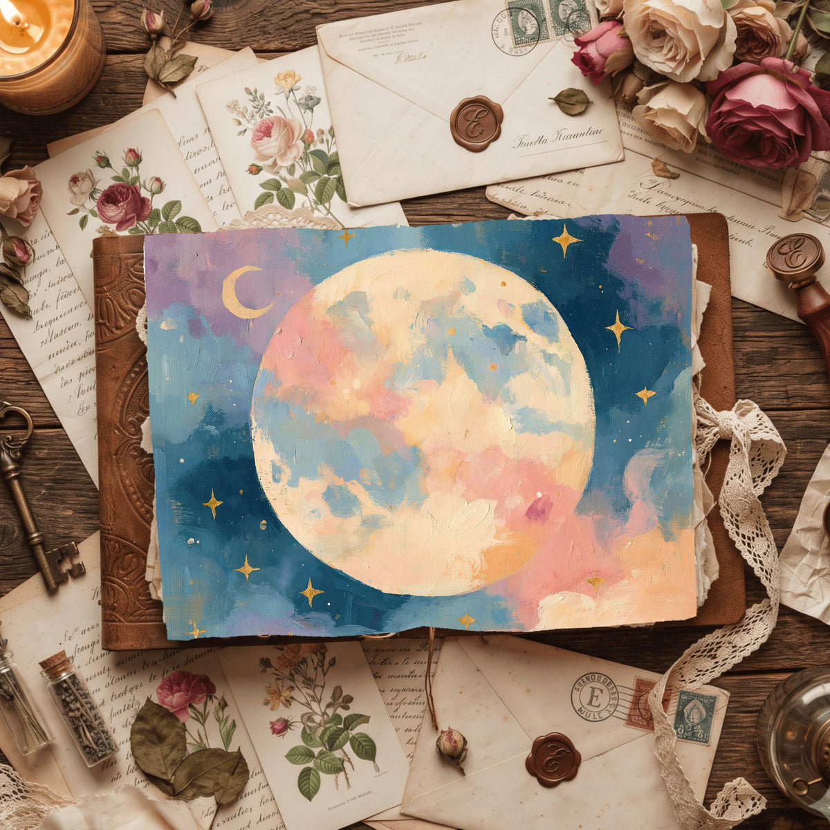 Celestial Moon Journal Paper