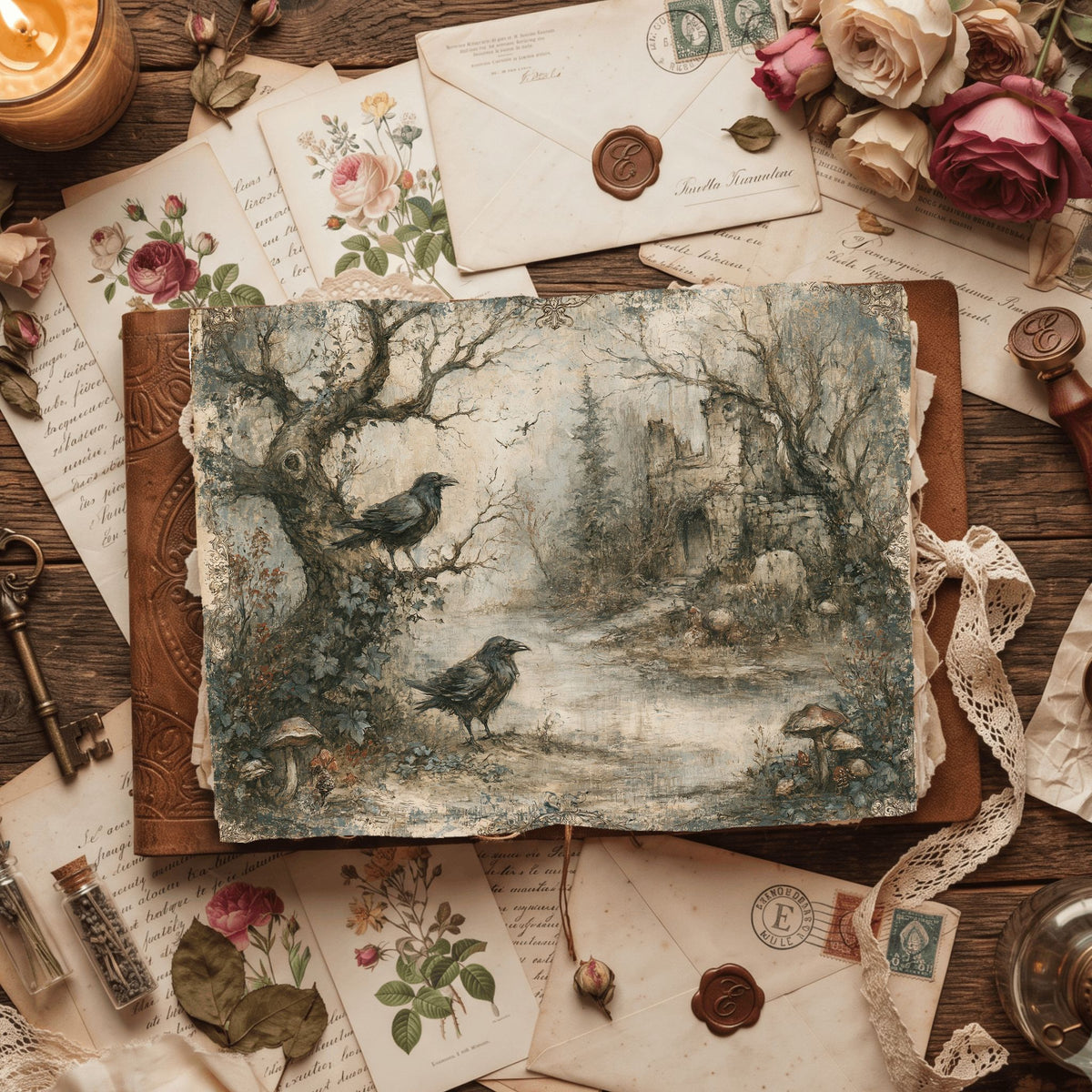 Enchanted Gothic Forest Journal Paper