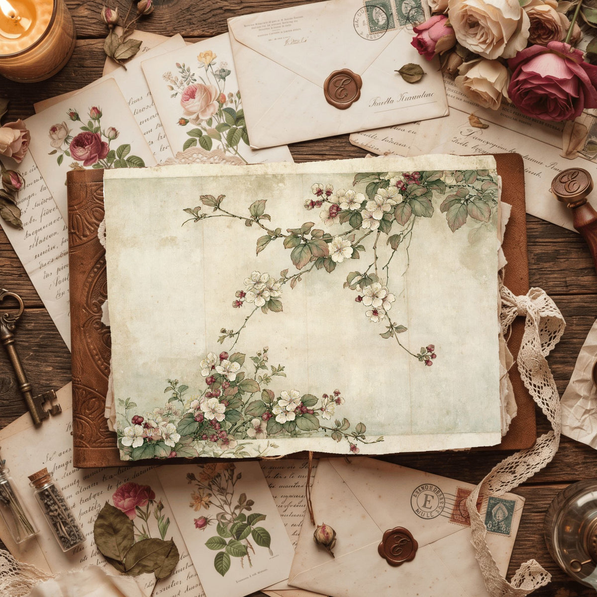 Joseon Dynasty Korean Floral Painting