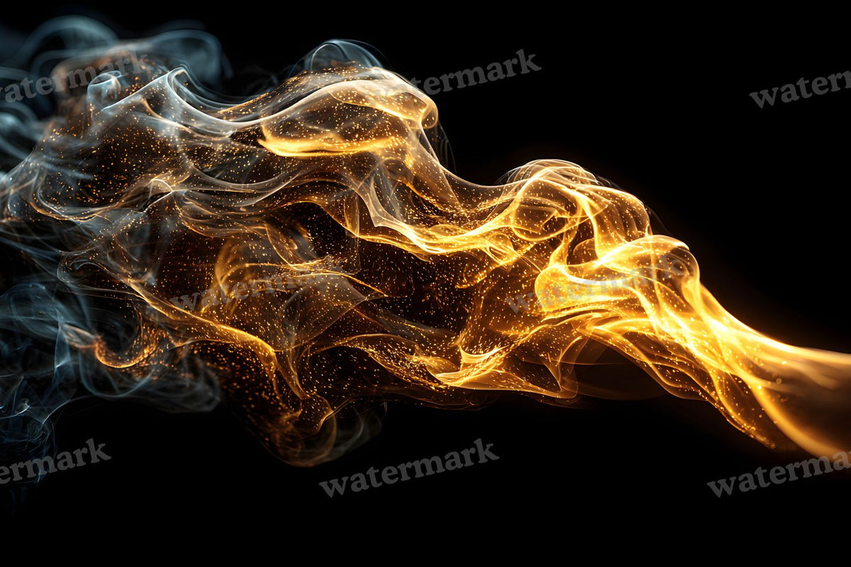 Orange Smoke Texture digital photo backdrop for photo editing, preview 3